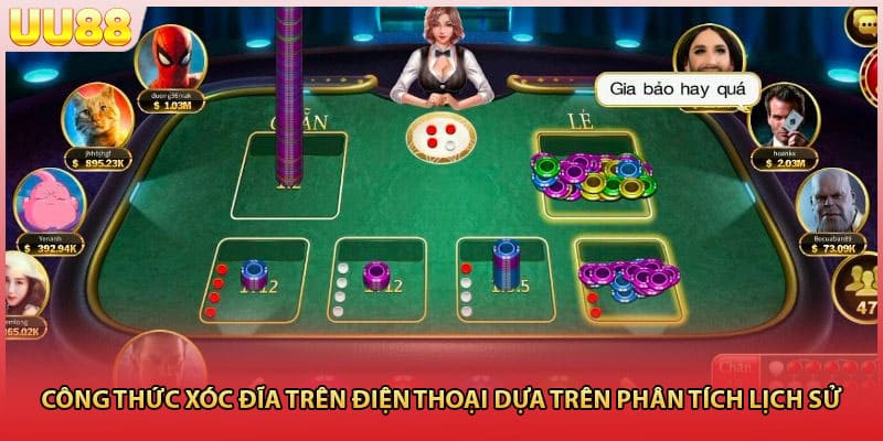 Công thức xóc đĩa trên điện thoại dựa trên phân tích lịch sử