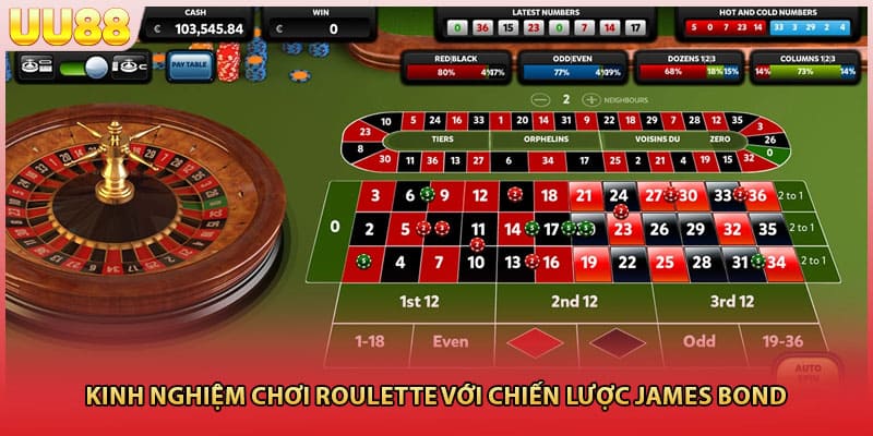 Kinh nghiệm chơi Roulette với chiến lược James Bond 
